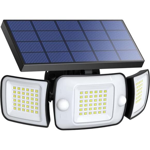 Solar outdoor motion sensor light waterproof wide angle flood light security yar - Picture 7 of 7